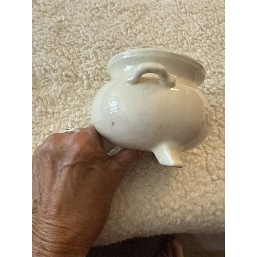 1960's  Vintage White Kettle Penny Pot Bank Made InJapan
